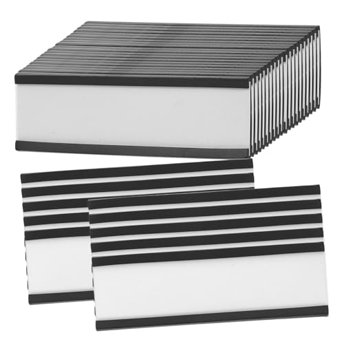 jojofuny 4 Sätze Magnetischer C Förmiger Etikettenhalter Teiliges Set Robuster Tragbarer Kanal Kartenhalter Für Lagerregale Maschinen Spinde Und Türen Installieren Reinigen 30 Stück * 4 von jojofuny