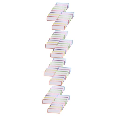 jojofuny 4 Sätze Magnetisches Etikett Magnete Etiketten Für Whiteboard Kühlschrank Magnetische, Trocken Abwischbare Etiketten Streifen Dünn Löschbar Aufkleber 54 Stück * 4 von jojofuny