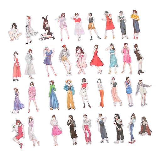 jojofuny 4 Sätze Menschen Aufkleber Für Scrapbooking Sticker Für Tagebuch Und Album Dekoration Selbstklebende Vintage Scrapbook Aufkleber Für Diy Projekte 100 Stück * 4 von jojofuny