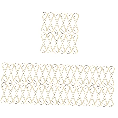 jojofuny 4 Sätze Mini Büroklammern Goldene Papierclips Für Fotos Notizen Diy Vielseitig Einsetzbare Bürobedarf Für Zuhause Schule Und Büro 50 Stück * 4 von jojofuny