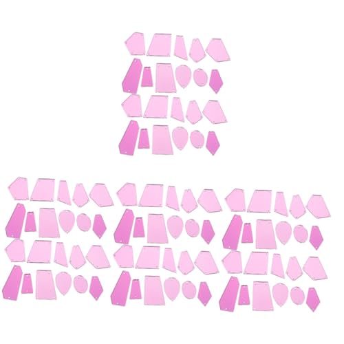 jojofuny 4 Sätze Mirror Diamond Accessoires Nähen Basteln Hochzeit Und Kleider Dekorative Spiegel Bastelset Verzierungen Für Das Handwerk Kleine Spiegel Handwerk Acryl Violett 50 Stück * 4 von jojofuny