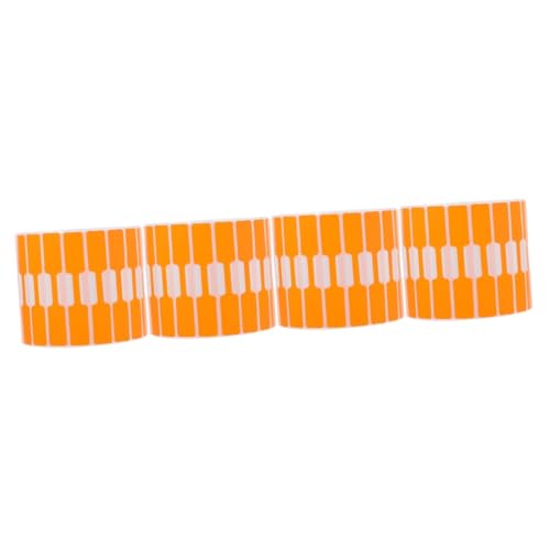 jojofuny 4 Sätze Schmucketiketten Handgemacht Mit Schild Schmuck Aufkleber Farbig Preisetiketten Schmuckpreisaufkleber Praktisches Preisetikett Papier Orange 2000 Stück * 4 von jojofuny