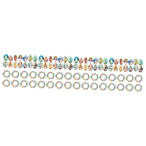 jojofuny 4 Sätze Schmuckzubehör Cabochon-perlen Für Schmuck Cabochons Mit Flacher Rückseite Dekorative Cabochons Cabochon-perlen Zum Selbermachen Edelstein-cabochons Glas 100 Stück * 4 von jojofuny