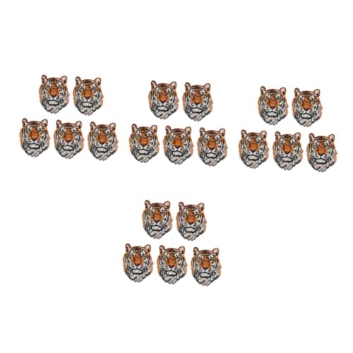 jojofuny 4 Sätze Tigerkopf Aufnäher Bestickte Polyester Stoffpatches Für Kleidung Taschen Und Diy Dekoration Zum Reparieren Und Verschönern Von Textilien 5 Stücke * 4 jojofuny 4 Sätze Tigerkopf Aufnäher Bestickte Polyester Stoffpatches Für Kleidung Taschen Und Diy Dekoration Zum Reparieren Und Verschönern Von Textilien 5 Stücke * 4 von jojofuny
