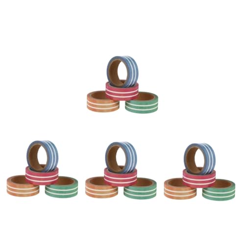 jojofuny 4 Sätze Washi Tape Dekoratives Klebeband Für Scrapbooking Diy Planung Journaling Für Bücher Karten Kalenderdekoration 4 Rollen * 4 von jojofuny