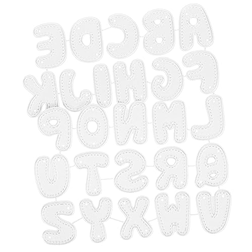 jojofuny 4 Sätze Werkzeug zur Schablonenherstellung Alphabet-Stanzteile Scrapbooking Sammelalbbücher Schrott Sammelalbum party DIY stanzformen Festival-Stanzformen Metall von jojofuny