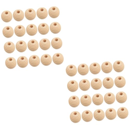 jojofuny 4 Sätze Zubehör Für Holzperlen Süße Perlen Spacer Winzige Perlen Reiz Bunt Armbänder Perlen Miniaturperlen Armband Mini-perlen Diy-perlen Miniperlen Für Schmuck 50 Stück * 4 von jojofuny