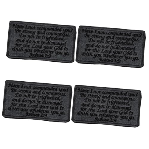 jojofuny 4 Stück Bibelzitate Armprint nähen Applikationen Patch Kleidung gestickte Aufnäher süße Stickereiflecken Kleiderflicken Kleideraufnäher gestickte Flicken zum Aufbügeln Stoff Grau jojofuny 4 Stück Bibelzitate Armprint nähen Applikationen Patch Kleidung gestickte Aufnäher süße Stickereiflecken Kleiderflicken Kleideraufnäher gestickte Flicken zum Aufbügeln Stoff Grau von jojofuny