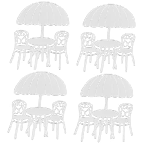jojofuny 4 Stück Diy Metall Schneideform für Scrapbooking Fotoalbum Dekoration Stanzschablone für Kartenherstellung Hochwertige und Langlebige Schneidemaschine für Bastelprojekte von jojofuny