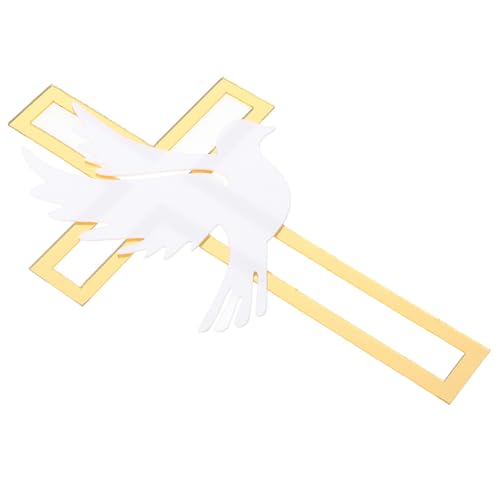 jojofuny 4 Stück Friedenstauben Dekoration Kuchenornament Party Kucheneinsätze Jubiläums Kucheneinsätze Kreuz Kuchenaufsatz Hochzeitsfeier Requisiten Party Kuchenspieße Kreative von jojofuny