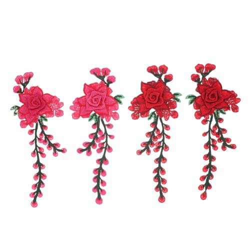 jojofuny 4 Stück Gestickter Spitzenaufnäher bestickt Flecken Blumen- Stickerei Patch Stoffapplikation Stoffaufkleber Kleideraufnäher Gestickte Anwendung Blumenfleck Polyester jojofuny 4 Stück Gestickter Spitzenaufnäher bestickt Flecken Blumen- Stickerei Patch Stoffapplikation Stoffaufkleber Kleideraufnäher Gestickte Anwendung Blumenfleck Polyester von jojofuny