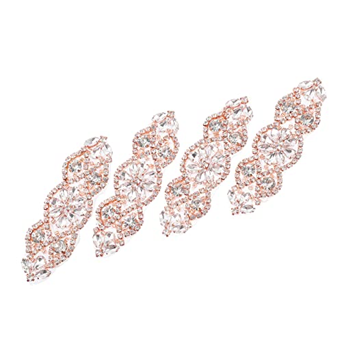 jojofuny 4 Stück Glitzernde Strass Applikationen für Brautkleider Bügelstrass Patches für Gürtel Diy Modeverzierung Roségold Einfache Anwendung für Persönliche Styles jojofuny 4 Stück Glitzernde Strass Applikationen für Brautkleider Bügelstrass Patches für Gürtel Diy Modeverzierung Roségold Einfache Anwendung für Persönliche Styles von jojofuny