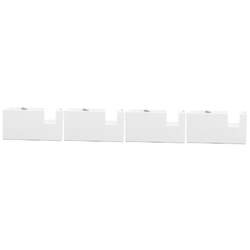 jojofuny 4 Stück Klebebandabroller Klebeband-Spender-Schreibtisch Cutter Halter Klebebandspender für den Schreibtisch Tape Dispenser Schreibtisch niedlich Abs Weiß jojofuny 4 Stück Klebebandabroller Klebeband-Spender-Schreibtisch Cutter Halter Klebebandspender für den Schreibtisch Tape Dispenser Schreibtisch niedlich Abs Weiß von jojofuny