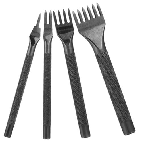 jojofuny 4 Stück Lederstanzwerkzeug Schläge schnürung nähte punsch Puncher handwerkliche Werkzeuge Nähen Stichlocher manuelles Stanzwerkzeug Locher zum Basteln rostfreier Stahl Schwarz jojofuny 4 Stück Lederstanzwerkzeug Schläge schnürung nähte punsch Puncher handwerkliche Werkzeuge Nähen Stichlocher manuelles Stanzwerkzeug Locher zum Basteln rostfreier Stahl Schwarz von jojofuny