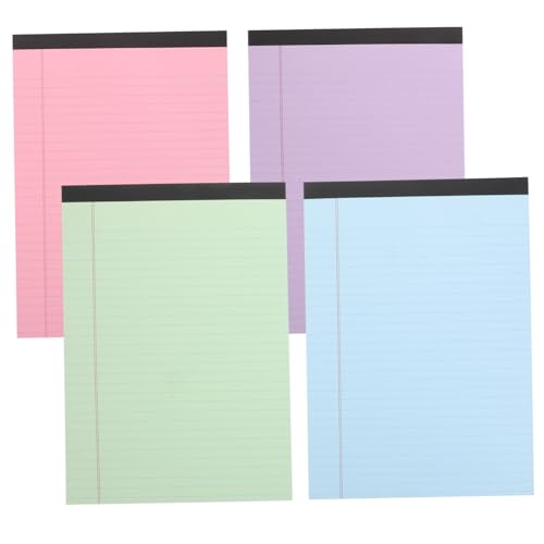 jojofuny 4 Stück Liniert Notizblätter für Büro Schule und Einkäufe Notizbuch Pastellfarben Blau Grün jojofuny 4 Stück Liniert Notizblätter für Büro Schule und Einkäufe Notizbuch Pastellfarben Blau Grün von jojofuny