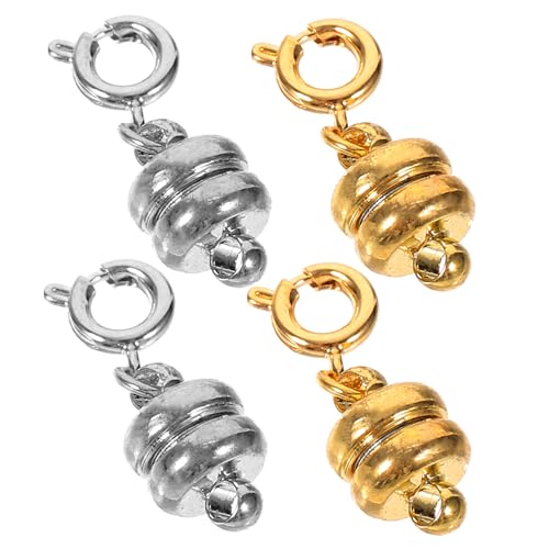 jojofuny 4 Stück Magnetverschluss für Armbänder und DIY Schmuckverschluss Langlebigem Material Bastelprojekte und Elegantes Design von jojofuny