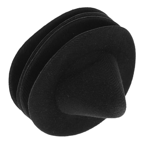 jojofuny 4 Stück Mini Hexenhüte Schwarz Halloween DIY Bastelzubehör Kleine Zauberer Hüte für Puppenhaus Dekoration Party-deko Accessoires Langlebig und Vielseitig für Festlichkeiten von jojofuny