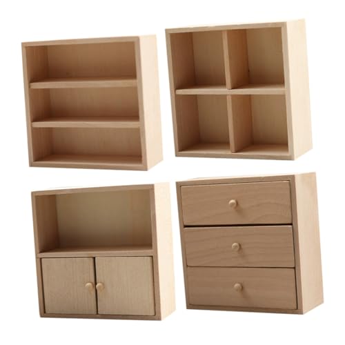 jojofuny 4 Stück Mini Möbel Lagerschrank Bücherregal Bücherregale Mini Schrank Für Puppenhaus Möbel Ornamente Puppenhaus Vitrine Miniatur Hausmöbel Mini Tisch Holz Beige jojofuny 4 Stück Mini Möbel Lagerschrank Bücherregal Bücherregale Mini Schrank Für Puppenhaus Möbel Ornamente Puppenhaus Vitrine Miniatur Hausmöbel Mini Tisch Holz Beige von jojofuny