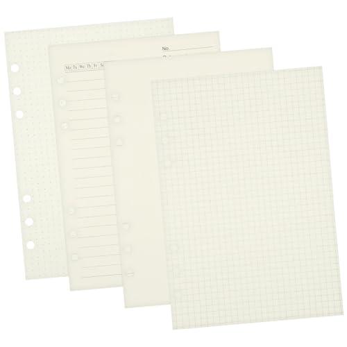 jojofuny 4 Stück Nachfüllpapier Kariert Teiliges Dickes Tintenfestes Loose Leaf Papier für Ringbuch Planer Vielseitig Einsetzbar Glatt zum Schreiben Studium Büro Alltag jojofuny 4 Stück Nachfüllpapier Kariert Teiliges Dickes Tintenfestes Loose Leaf Papier für Ringbuch Planer Vielseitig Einsetzbar Glatt zum Schreiben Studium Büro Alltag von jojofuny