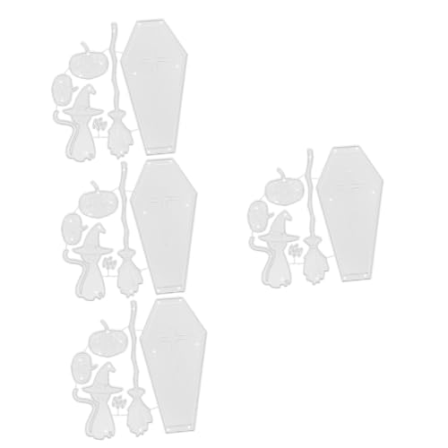 jojofuny 4 Stück Scrapbooking-Stanzformen halloween pumpkin halloweenkürbis bastelset Halloween-Ausstecher Herstellung Stanzformen für Papierhandwerk einfaches Design Stanzformen von jojofuny