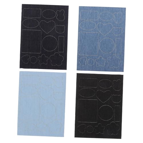 jojofuny 4 Stück Selbstklebende Denim Reparatur Patches Stabile Jeansflicken für Löcher und Risse Einfache Nahtlose Reparatur für Jeans Jacken Hosen Verschiedene Blautöne Innen Außen jojofuny 4 Stück Selbstklebende Denim Reparatur Patches Stabile Jeansflicken für Löcher und Risse Einfache Nahtlose Reparatur für Jeans Jacken Hosen Verschiedene Blautöne Innen Außen von jojofuny