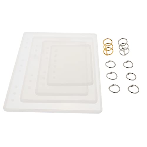 jojofuny 4 Stück Teiliges Kreatives Silikon Notizbuch Gießform mit Metallringen Flexible Langlebige Diy Bastelform für Kristallharz Epoxidharz Handwerk jojofuny 4 Stück Teiliges Kreatives Silikon Notizbuch Gießform mit Metallringen Flexible Langlebige Diy Bastelform für Kristallharz Epoxidharz Handwerk von jojofuny