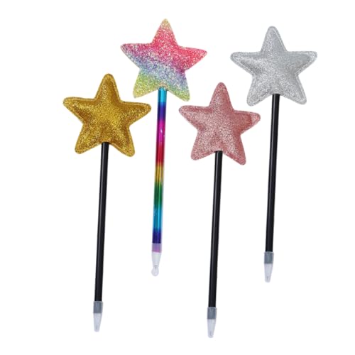 jojofuny 4 Stück Teiliges Kugelschreiber mit Sternform Bunte Gel Kugelschreiber Glattes Schreiben Langlebiges Kunststoffmaterial für Schule Büro Party und und Erwachsene jojofuny 4 Stück Teiliges Kugelschreiber mit Sternform Bunte Gel Kugelschreiber Glattes Schreiben Langlebiges Kunststoffmaterial für Schule Büro Party und und Erwachsene von jojofuny