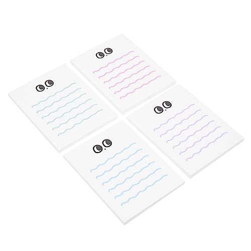 jojofuny 4 Stück Teiliges Memo Pad für Studenten Notizpapier Blau und Grün Hochwertiges Notizbuch für To Do Listen und Nachrichten Multifunktionale Anwendung von jojofuny