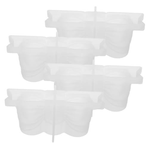 jojofuny 4 Stück Teiliges Silikon-kerzenhalter-formset Schleifen-design Wiederverwendbar und Flexibel für Diy-resin-gießformen Kerzenherstellung Dekorative Bastelprojekte und jojofuny 4 Stück Teiliges Silikon-kerzenhalter-formset Schleifen-design Wiederverwendbar und Flexibel für Diy-resin-gießformen Kerzenherstellung Dekorative Bastelprojekte und von jojofuny