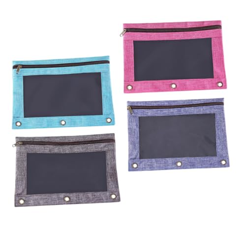 jojofuny 4 Stück Teiliges Transparente Dokumentenbeutel mit Reißverschluss Multifunktionale Binder Taschen für Schule Büro Leicht Wiederverwendbar und Passend für Ring Ordner jojofuny 4 Stück Teiliges Transparente Dokumentenbeutel mit Reißverschluss Multifunktionale Binder Taschen für Schule Büro Leicht Wiederverwendbar und Passend für Ring Ordner von jojofuny