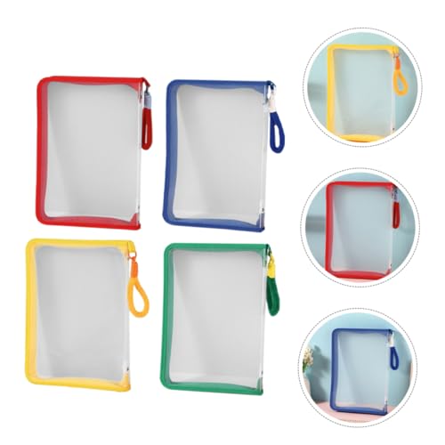 jojofuny 4 Stück Transparentes Teiliges Zipper Pouch mit Griff Wasserdichte Mesh Dokumententaschen für Büro Schule Reise Klare Aufbewahrungstaschen für Schreibwaren und Unterlagen Sicherer jojofuny 4 Stück Transparentes Teiliges Zipper Pouch mit Griff Wasserdichte Mesh Dokumententaschen für Büro Schule Reise Klare Aufbewahrungstaschen für Schreibwaren und Unterlagen Sicherer von jojofuny