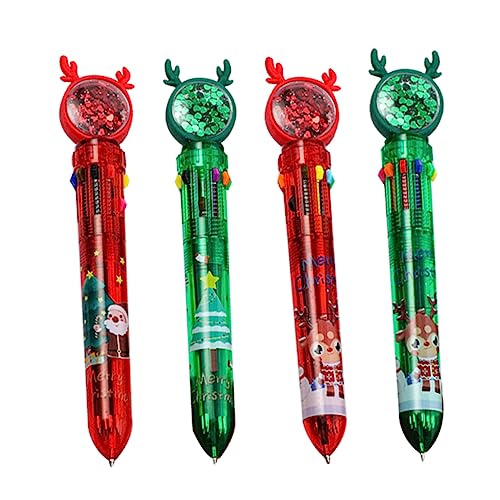 jojofuny 4 Stück Weihnachts Kugelschreiber Bunte Kugelschreiber mit Weihnachtsmotiven für Bürobedarf Weihnachtsfeiern und Kreative Bastelprojekte jojofuny 4 Stück Weihnachts Kugelschreiber Bunte Kugelschreiber mit Weihnachtsmotiven für Bürobedarf Weihnachtsfeiern und Kreative Bastelprojekte von jojofuny