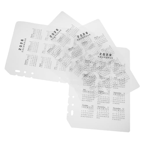 jojofuny 4 Stücke Teiliges Kalender Trennblätter Mattierte Transparente Kunststoff Divider mit Löchern Wiederbefüllbare Planer Einlagen für Notizbücher Büro Schule und DIY Organizer jojofuny 4 Stücke Teiliges Kalender Trennblätter Mattierte Transparente Kunststoff Divider mit Löchern Wiederbefüllbare Planer Einlagen für Notizbücher Büro Schule und DIY Organizer von jojofuny