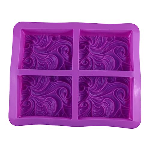 jojofuny 4 Wellenkuchenform Seifenform Wellige Kuchenform Kuchen Backform Schokoladen-backform Wellige Backform Backformen Aus Silikon Violett Kieselgel jojofuny 4 Wellenkuchenform Seifenform Wellige Kuchenform Kuchen Backform Schokoladen-backform Wellige Backform Backformen Aus Silikon Violett Kieselgel von jojofuny