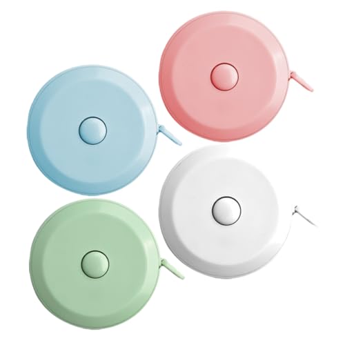 jojofuny 4-teiliges Doppelseitiges Einziehbares Maßband: Messen Sie 150 Cm/60 Zoll Flexibles Weiches Lineal Für Körpernähen, Schneiderei, Diy-bastelprojekte, Kompakt jojofuny 4-teiliges Doppelseitiges Einziehbares Maßband: Messen Sie 150 Cm/60 Zoll Flexibles Weiches Lineal Für Körpernähen, Schneiderei, Diy-bastelprojekte, Kompakt von jojofuny