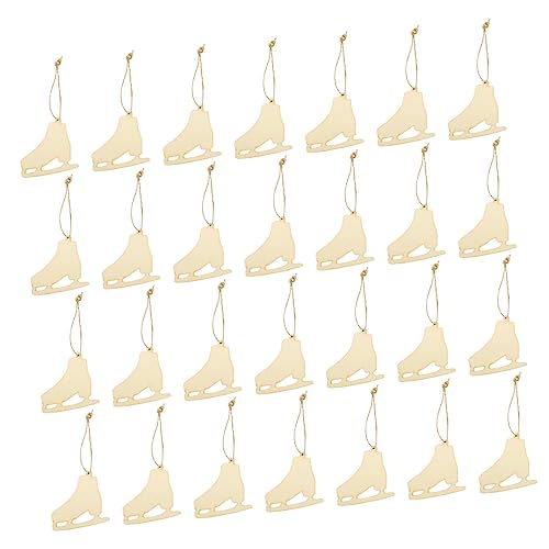 jojofuny 40 Sätze Hängende Weihnachts Holzanhänger Teiliges DIY für Kreative und Bastelprojekte für Sicher Holz für Dekorationen und Geschenkanhänger von jojofuny