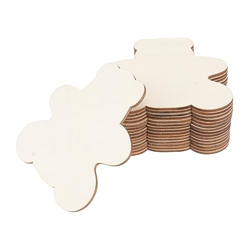jojofuny 40 Stück DIY Holz Bear Ornament Unfertige Holz Ausschnitte zum Bemalen für Bastelprojekte und DIY Enthusiasten für Feste und Dekorationen jojofuny 40 Stück DIY Holz Bear Ornament Unfertige Holz Ausschnitte zum Bemalen für Bastelprojekte und DIY Enthusiasten für Feste und Dekorationen von jojofuny