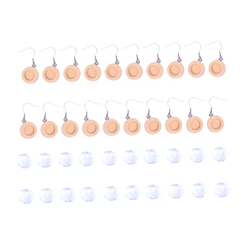 jojofuny 40 Stück Diy Ohrringe Zubehör Holz Ohrhaken und Runder Cabochon Basis für Schmuckherstellung Burlywood zum Basteln von Einzigartigen Schmuckstücken jojofuny 40 Stück Diy Ohrringe Zubehör Holz Ohrhaken und Runder Cabochon Basis für Schmuckherstellung Burlywood zum Basteln von Einzigartigen Schmuckstücken von jojofuny