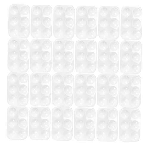 jojofuny 40 Stück Farbmischtablett zum Malen rechteckige Palette Malerei Farbtablett Tragbare Aquarellpalette Leere Palette Wiederverwendbare Lackpalette Farbwannen Plastik Weiß jojofuny 40 Stück Farbmischtablett zum Malen rechteckige Palette Malerei Farbtablett Tragbare Aquarellpalette Leere Palette Wiederverwendbare Lackpalette Farbwannen Plastik Weiß von jojofuny