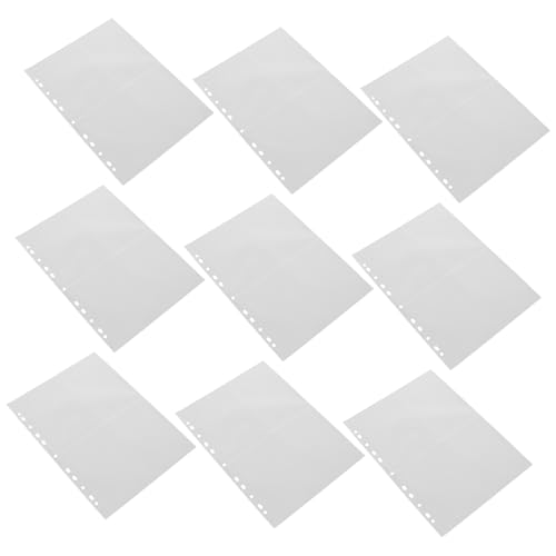 jojofuny 40 Stück Fototaschen mit Transparenten Fächern Lose Kunststoffhüllen für Fotokarten und Fotos Klare Nachfüllseiten für Fotobinder Wasser Staubgeschützt von jojofuny