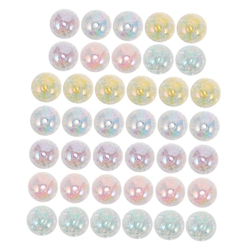 jojofuny 40 Stück Handbestickt Schmuckanhänger Masse Perlen Für Stifte Perlen Für Perlenstifte Herstellung Von Charms-schmuck Anhänger Für Schmuck Halskette Perlen Acryl von jojofuny