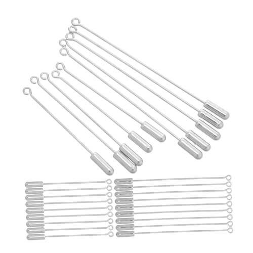 jojofuny 40 Stück Metall Broschen Stift mit Stopper Enden Vielseitige Anstecknadeln für Anzug Krawatte Hut Einfach zu Befestigen Herren Schmuck Accessoires für Diy Kleidung von jojofuny