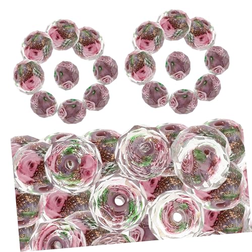 jojofuny 40 Stück Stone Spacer Beads für DIY Armbänder und Blumenmuster Bastelperlen für Kreativen Schmuck Geeignet für Ohrringe und jojofuny 40 Stück Stone Spacer Beads für DIY Armbänder und Blumenmuster Bastelperlen für Kreativen Schmuck Geeignet für Ohrringe und von jojofuny