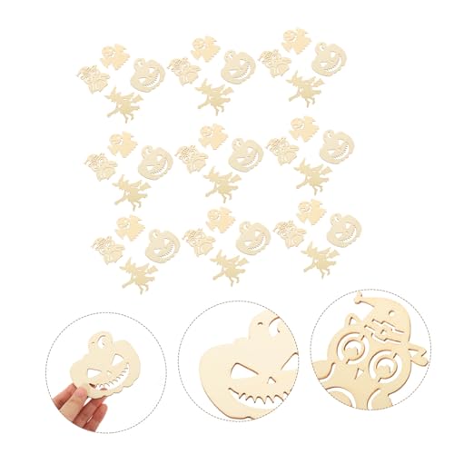 jojofuny 40 Stück Teiliges Halloween Holzdeko aus Sicherem Holz Glatte Kanten DIY Bastelmaterial für Kreative Halloween Dekoration und Gemeinsames Basteln zu Hause jojofuny 40 Stück Teiliges Halloween Holzdeko aus Sicherem Holz Glatte Kanten DIY Bastelmaterial für Kreative Halloween Dekoration und Gemeinsames Basteln zu Hause von jojofuny