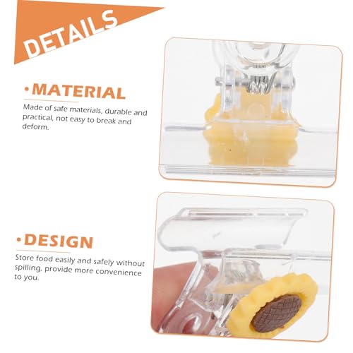 jojofuny 40 Stück Teiliges Niedliche Transparente Snack-beutelclips mit Cartoon-motiven Sichere Praktische Lebensmittelverschlüsse für Chips- Papier Papiertüten Leicht und Tragbar für von jojofuny