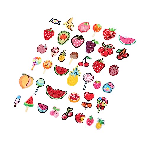 jojofuny 40 Stück Teiliges Set von Stickerei Patches Obstform Selbstklebende und Bügelbare Flicken für Kleidung zum Reparieren und Dekorieren von Shirts Jeans Rucksäcken und Mehr jojofuny 40 Stück Teiliges Set von Stickerei Patches Obstform Selbstklebende und Bügelbare Flicken für Kleidung zum Reparieren und Dekorieren von Shirts Jeans Rucksäcken und Mehr von jojofuny