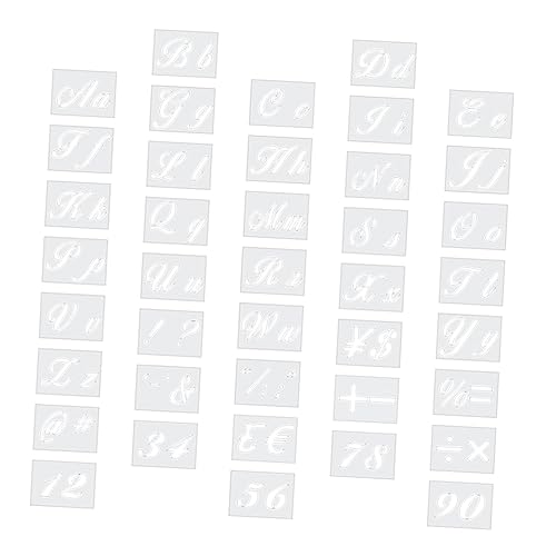 jojofuny 40 Stück Teiliges Wiederverwendbarer Schablonen für Malvorlagen für Diy Projekte zum Gestalten und Basteln von jojofuny