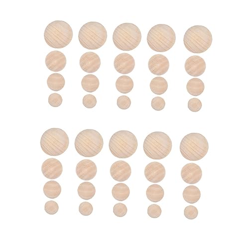 jojofuny 40 Stück Unbehandelte Halbrunde Holzperlen DIY Bastelmaterial für Kinderprojekte Dekoration und Kreative Bastelideen jojofuny 40 Stück Unbehandelte Halbrunde Holzperlen DIY Bastelmaterial für Kinderprojekte Dekoration und Kreative Bastelideen von jojofuny