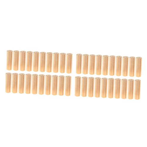 jojofuny 40 Stück Visitenkarte Clip hochzeitsdeko Nummernschildhalter aus Holz Schilderhalter für Tischnummern Etikettenhalter-Clips Desktop-Fotohalter Gedeckhalter hölzern von jojofuny