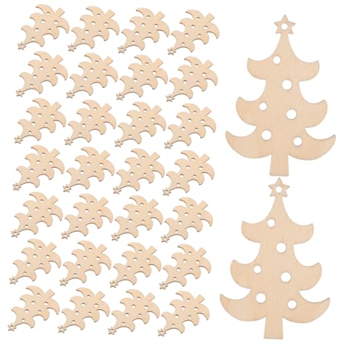 jojofuny 40 Stück Weihnachtsbaum Holzrohlinge Unbearbeitete Baumscheiben Zum Bemalen Für DIY Weihnachtsdekorationen Kreative Holzanhänger Für Festliche Bastelprojekte jojofuny 40 Stück Weihnachtsbaum Holzrohlinge Unbearbeitete Baumscheiben Zum Bemalen Für DIY Weihnachtsdekorationen Kreative Holzanhänger Für Festliche Bastelprojekte von jojofuny